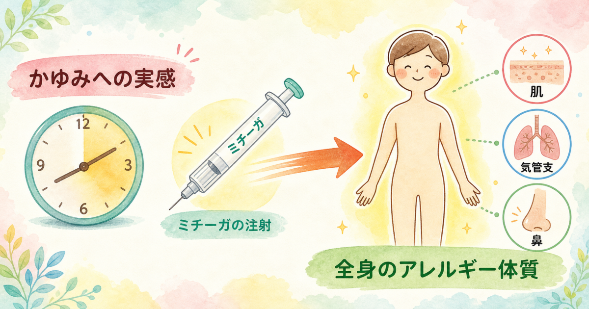 効果が出るまでのスピードとアレルギー体質への影響